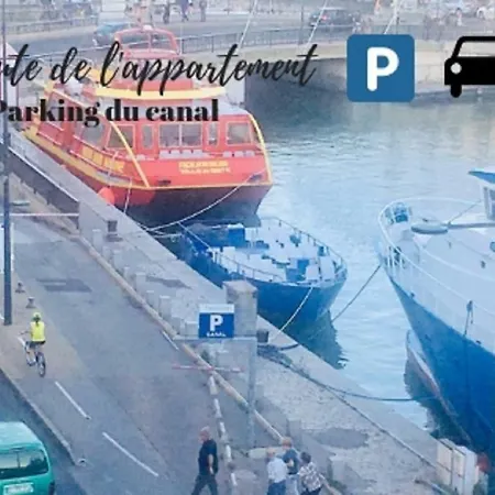 Magnifique Appart 102 M2 Au Bord De L'Eau Hyper Centre Sète Exterior foto